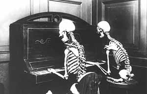 skeletons piano