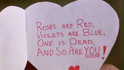 my bloody valentine card