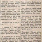 beatles sorry news clipping